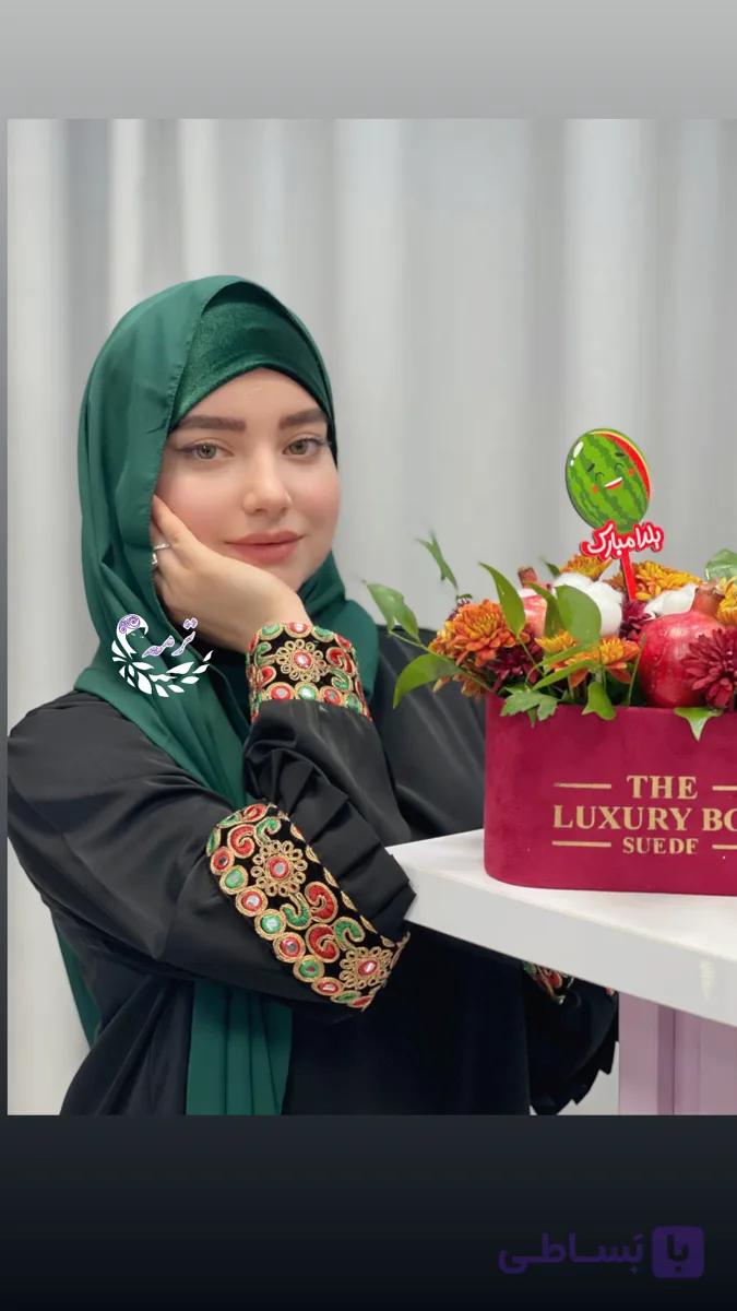 هدشال مخمل گرد ساده