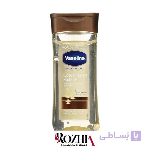 روغن بدن وازلین Vaseline Cocoa Radiant با رایحه قهوه و کاکائو