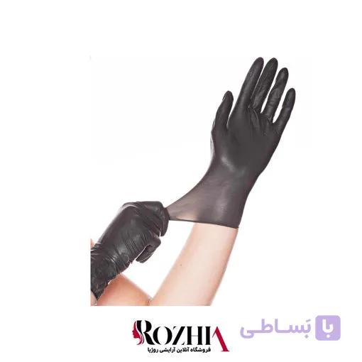 دستکش لاتکس نیتریل مشکی op_perfect — تصویر 1