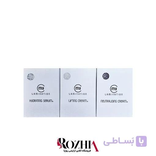 مواد لیفت مژه و ابرو مای لمینیشن ساشه ای پک 3 عددی — تصویر 1