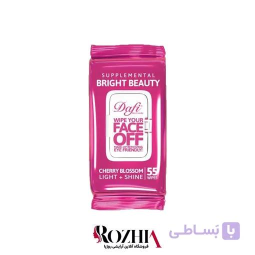 دستمال مرطوب درب دار دافی مدل شکوفه گیلاس ژاپنی