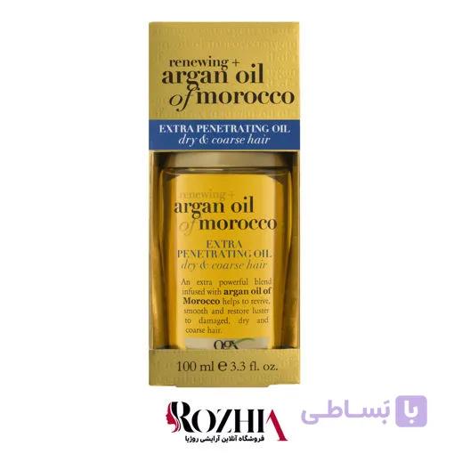 روغن مو آرگان او جی ایکس OGX مناسب برای انواع مو — تصویر 1
