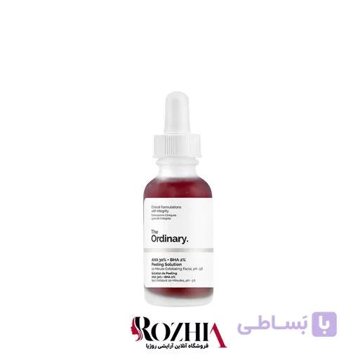 سرم لایه بردار پیلینگ سلوشن AHA و BHA اوردینری کانادایی حجم 30 میل — تصویر 1