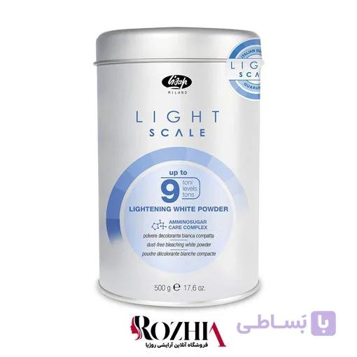 پودر دکلره سفید لیزاپ Lisap مدل 9 حجم 500 گرم