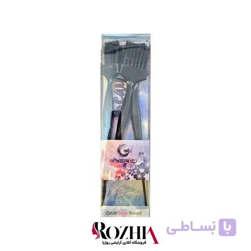 پک 3 عددی فرچه رنگ مو اینگرید مدل tint brush