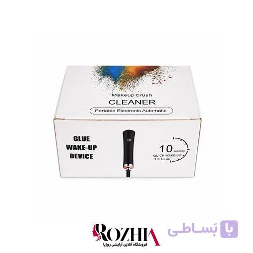 شیکر چسب مژه باطری خور مدل ۶ سر به همراه پایه پلاستیکی متصل‌کننده