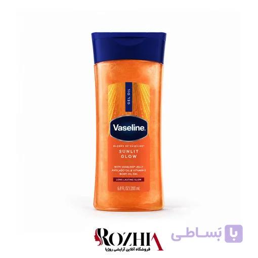 روغن بدن ژلی شاین دار وازلین Vaseline مدل Sunlit Glow حجم 200 میلی لیتر — تصویر 1
