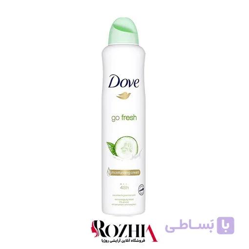 اسپری ضدتعریق زنانه خیار و چای سبز Go Fresh داو — تصویر 1