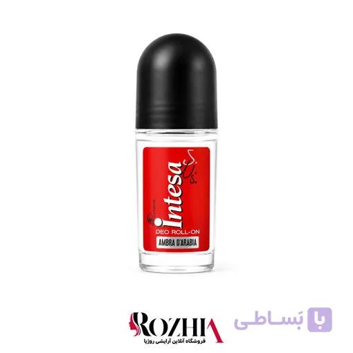 مام رول ضد تعریق مردانه اینتسا Intesa مدل Ambra D'Arabia حجم 50 میلی لیتر — تصویر 1