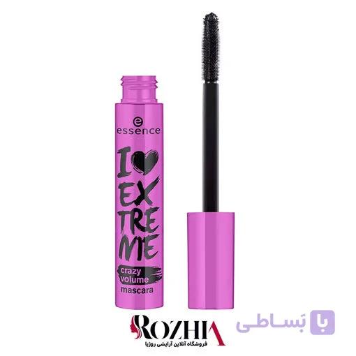 ریمل حجم دهنده صورتی اسنس مدل I Love Extreme Crazy Volume — تصویر 1