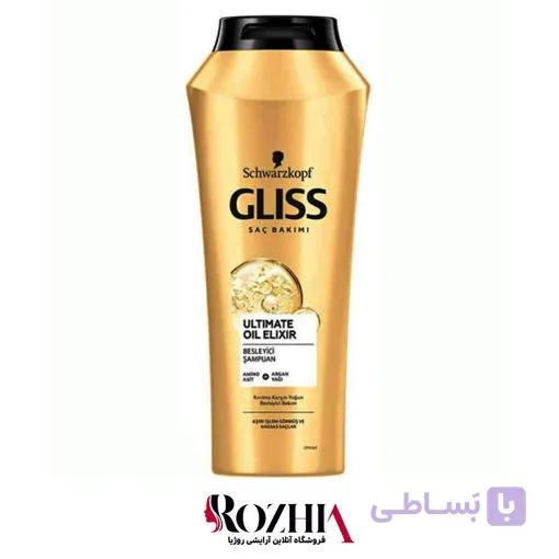 شامپو ترمیم کننده مو ULTIMATE OIL ELIXIR گلیس