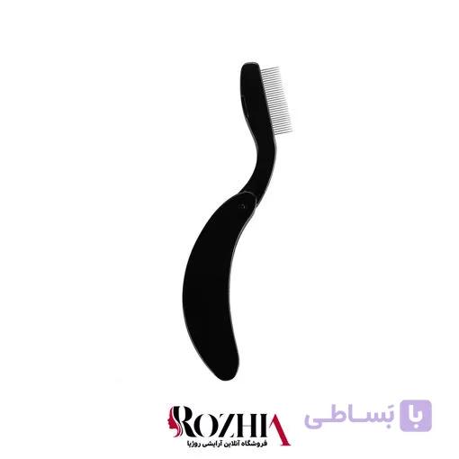 شانه فلزی تاشو دو طرفه لیفت مژه و ابرو — تصویر 1