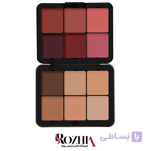 پالت 12 رنگ رژگونه کرمی فیوچر میکاپ Future Makeup — تصویر 1