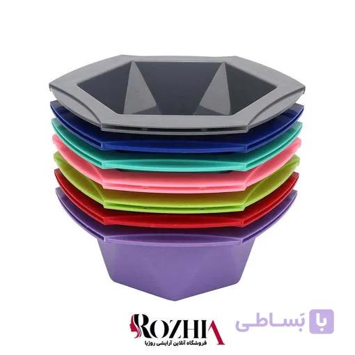 کاسه رنگ مو شش ضلعی