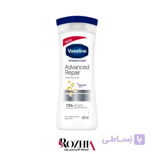 لوسیون بدن پوست خشک وازلین مدل Advenced Repair