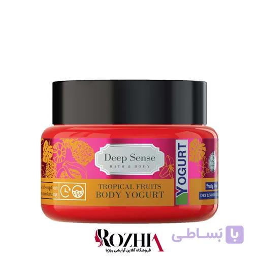 کرم ژل آبرسان بدن میوه های استوایی دیپ سنس