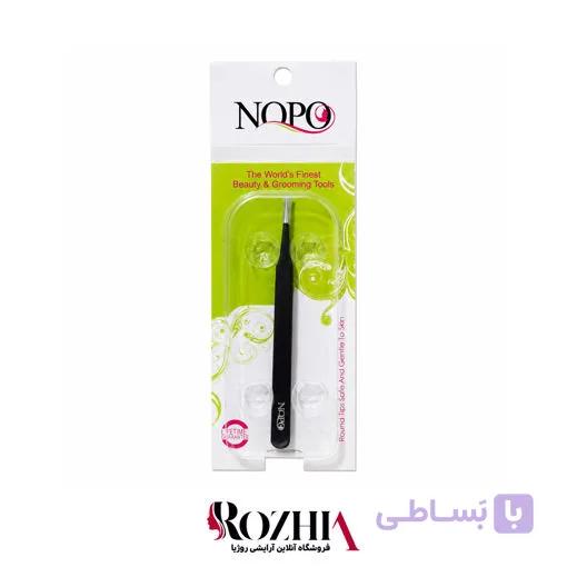 پنس و اپلیکاتور مژه نوپو NOPO مدل E15 بدنه استیل ضد زنگ