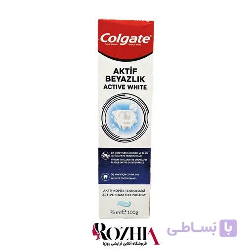 خمیر دندان کلگیت مدل Active White