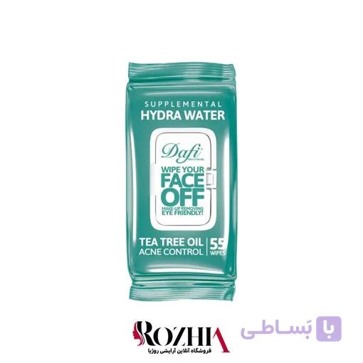 دستمال مرطوب درب دار دافی مدل HYDRA WATER