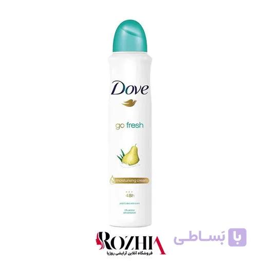 اسپری ضدتعریق زنانه گلابی و آلوئه ورا داو — تصویر 1