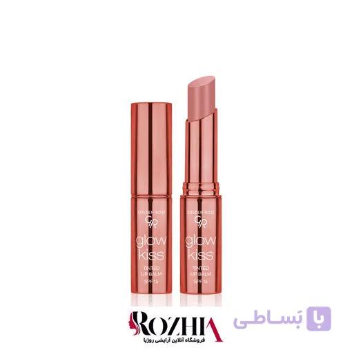 بالم لب رنگی گلدن رز SPF 15 مدل Glow Kiss