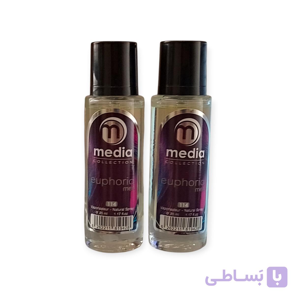 عطر جیبی مردانه مدیا مدل ایفوریا Euphoria Men حجم 35 میلی لیتر