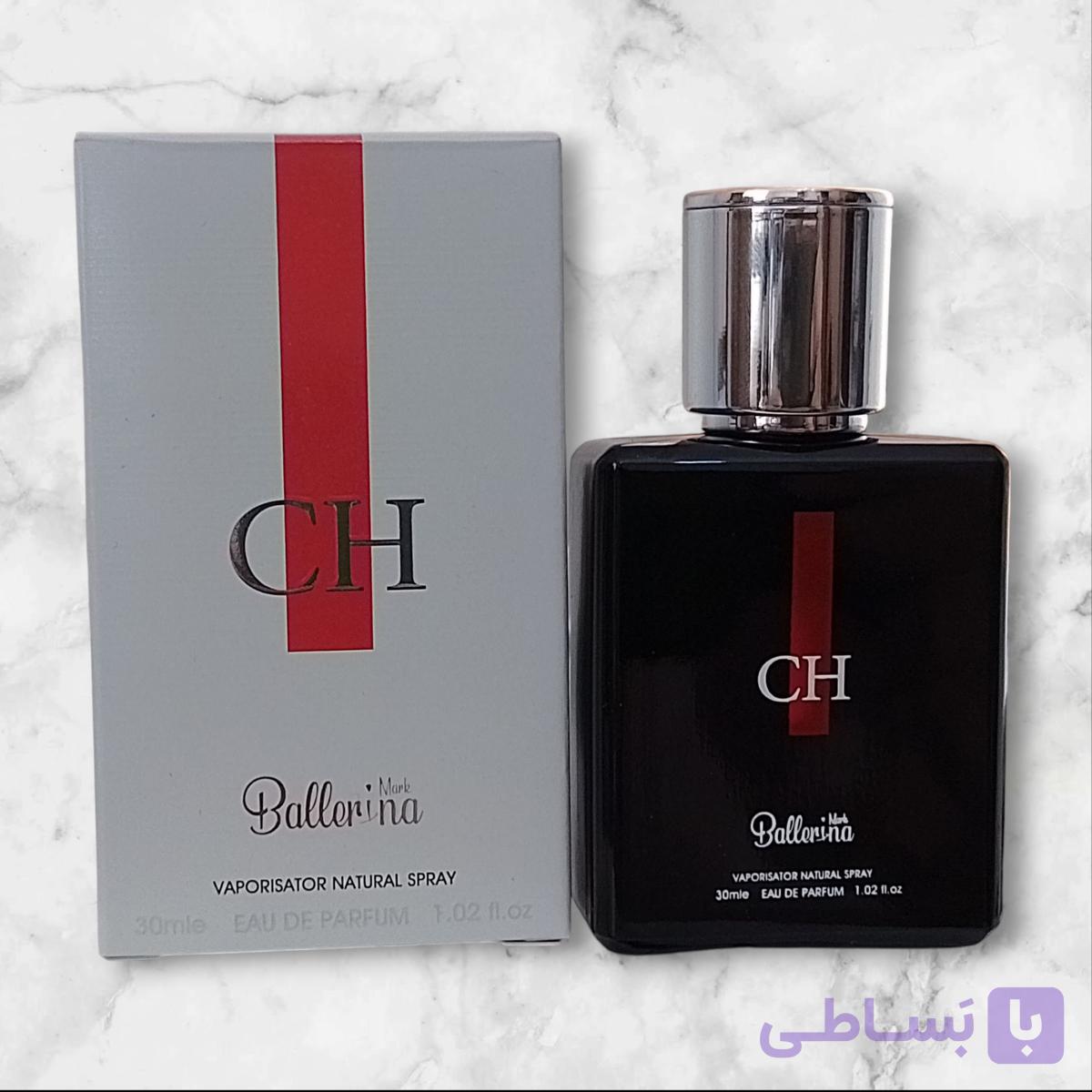 ادکلن جیبی مردانه بالرینا مارک مدل سی اچ CH حجم 30 میلی لیتر