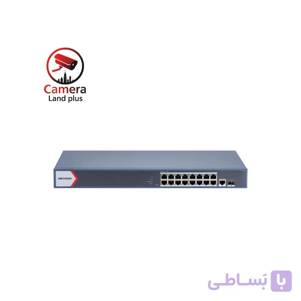 سوییچ 18 پورت POE هایک ویژن مدل DS-3E1518P-EI/M — تصویر 1