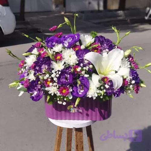 باکس گل لیلیوم و لیسیانتوس