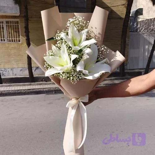 دسته گل لیلیوم و عروس