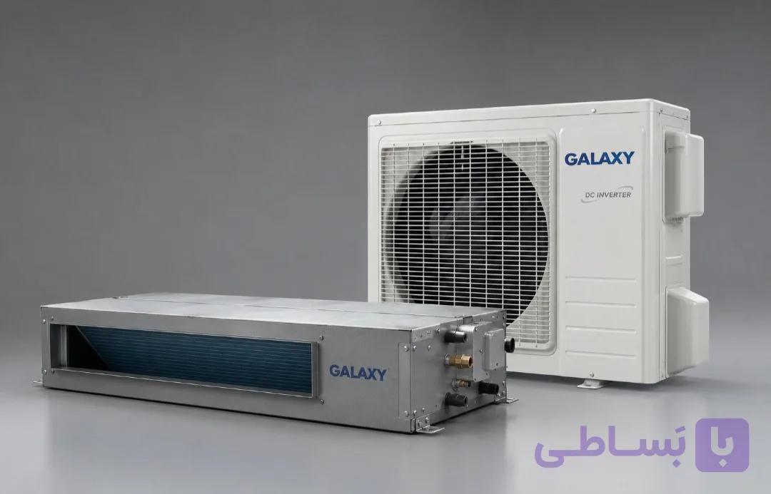 هواساز داکت اسپلیت 36000BTU/h دارای کوئل آبگرم و ترموستات تاچ