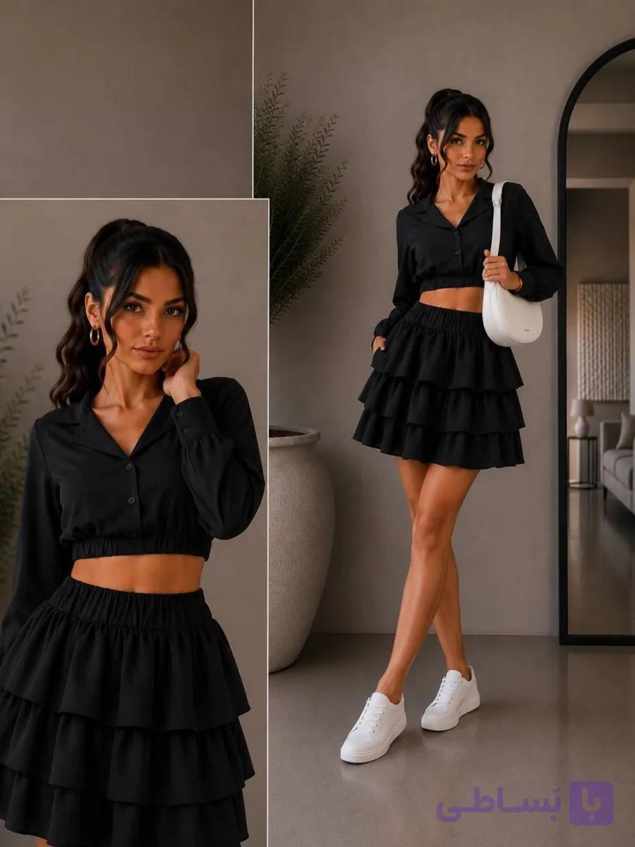 کراپ دامن اسپورت دخترانه پوپک