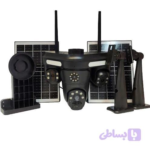 دوربین سولار سیمکارتی | سه لنز | 2 پنل | Unikam