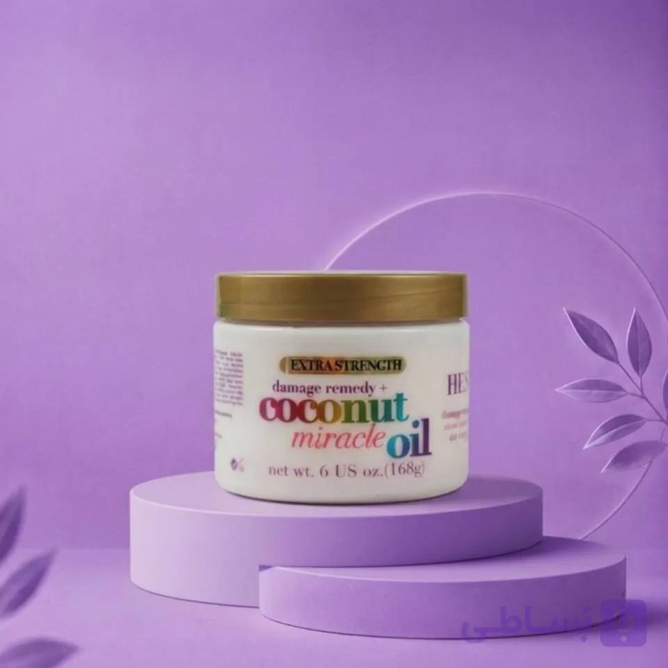 ماسک مو فوق‌قوی نارگیل او جی ایکس مدل Coconut Miracle Oil (حجم ۱۶۸ گرم)