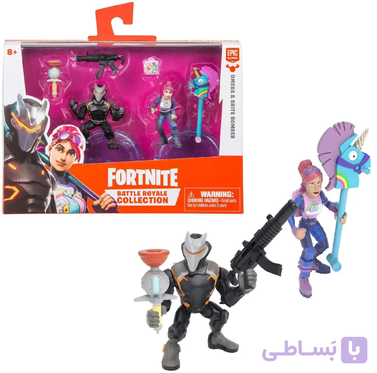 ست 2 تایی فیگورهای فورتنایت بتل رویال مدل Omega و Brite Bomber — تصویر 1