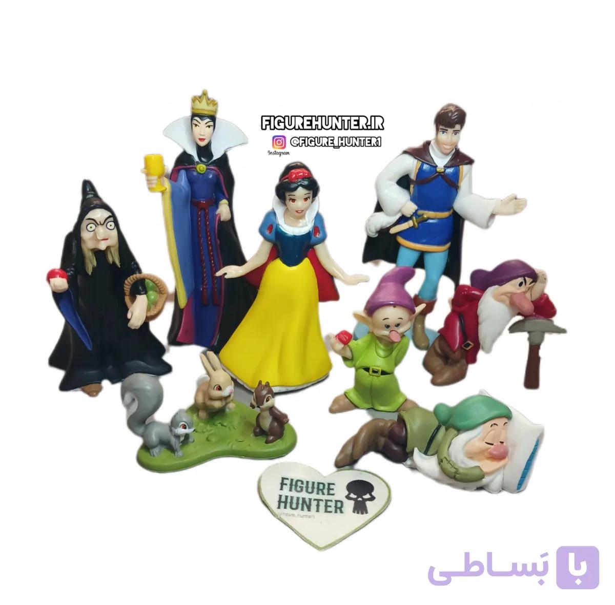 مجموعه فیگور سفید برفی ست ۸ عددی — تصویر 1