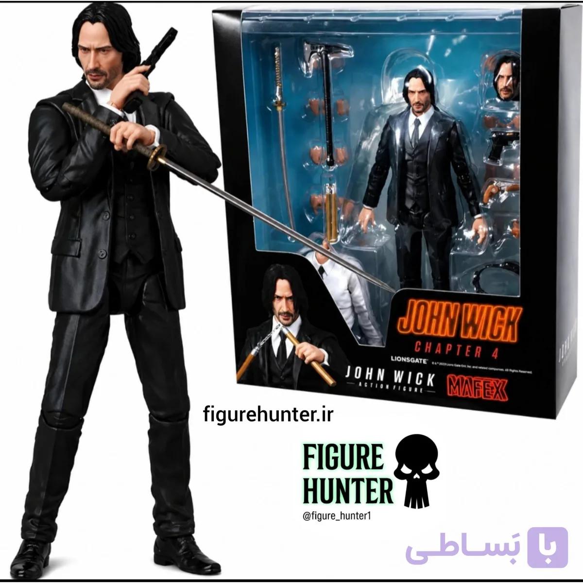 اکشن فیگور جان ویک John Wick Chapter 4 برند MAFEX — تصویر 1