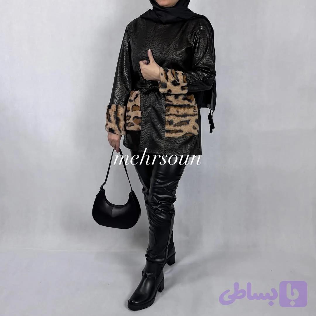 کت چرم زنانه پوست ماری | کد ۳۷۹