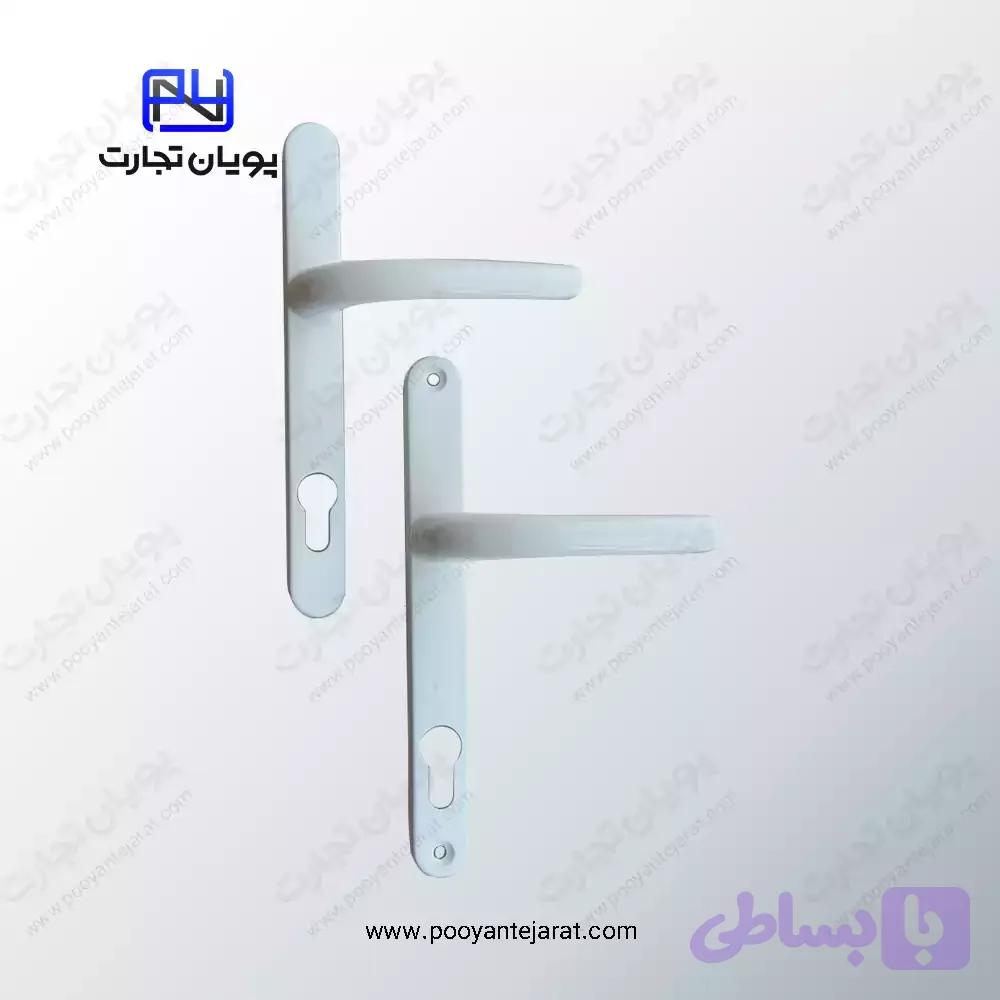 دستگیره درب سوئیچی 85*25 سفید BELER — تصویر 1