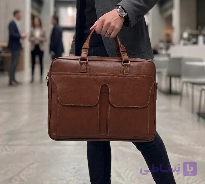 کیف دستی اداری چرم مصنوعی 846 — تصویر 1
