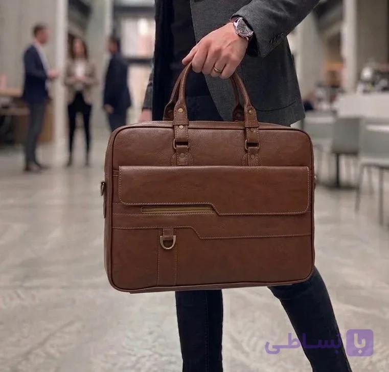 کیف دستی اداری چرم مصنوعی 301 — تصویر 1