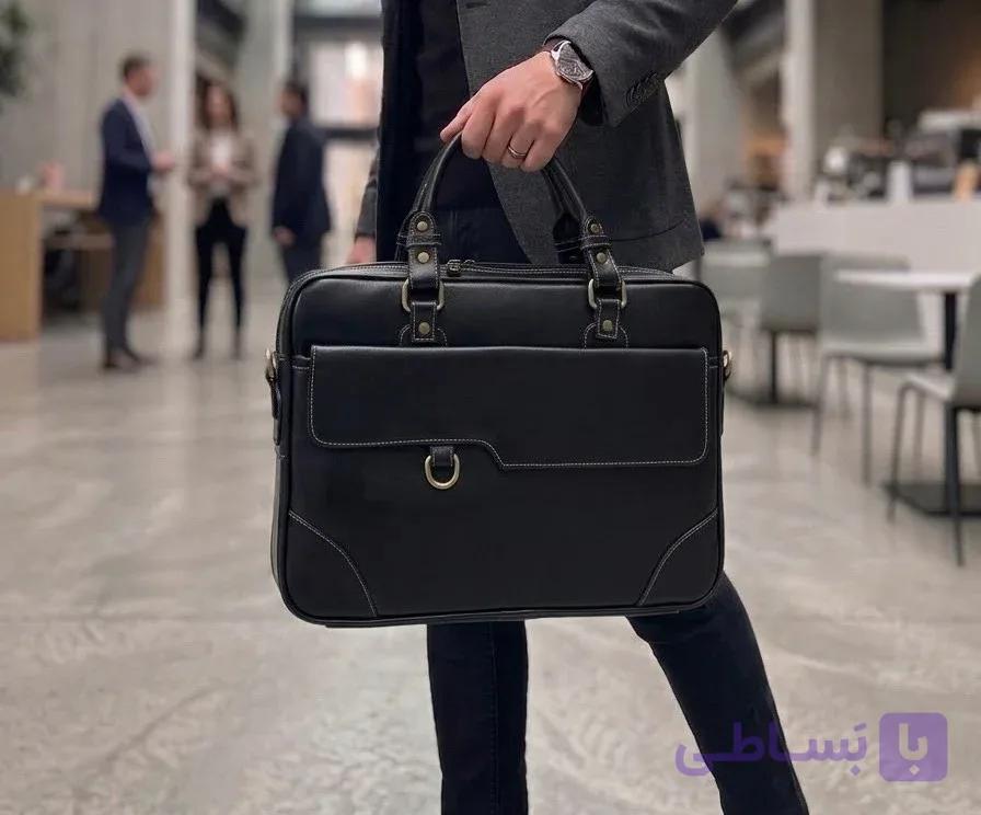 کیف دستی اداری چرم مصنوعی 1261 — تصویر 1