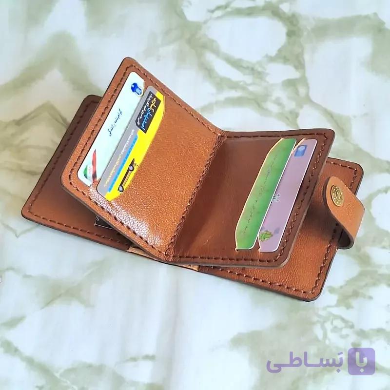 جاکارتی چرم مدل دکمه خور چرم طبیعی بز دستدوز