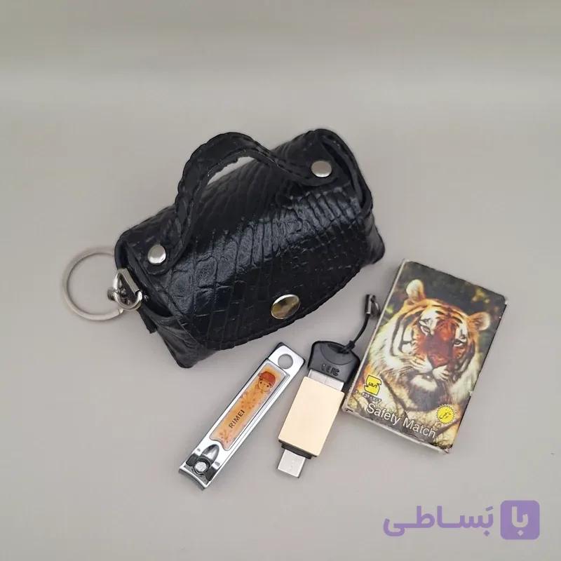 جاکلیدی چرم طبیعی مدل کیف دستی برای خرده ریز