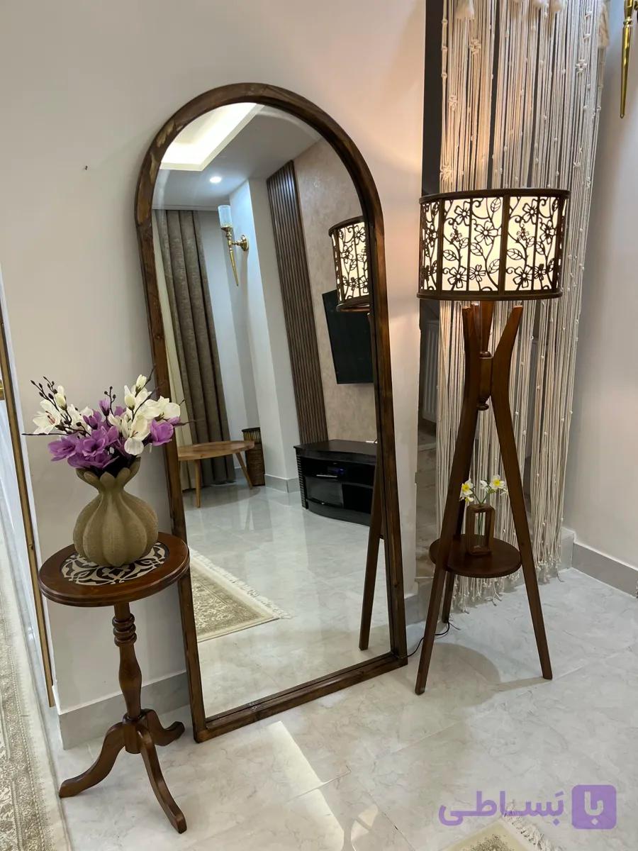 آباژور چوبی ایستاده مدل ارکیده (ارتفاع ۱۵۵)چوب روس