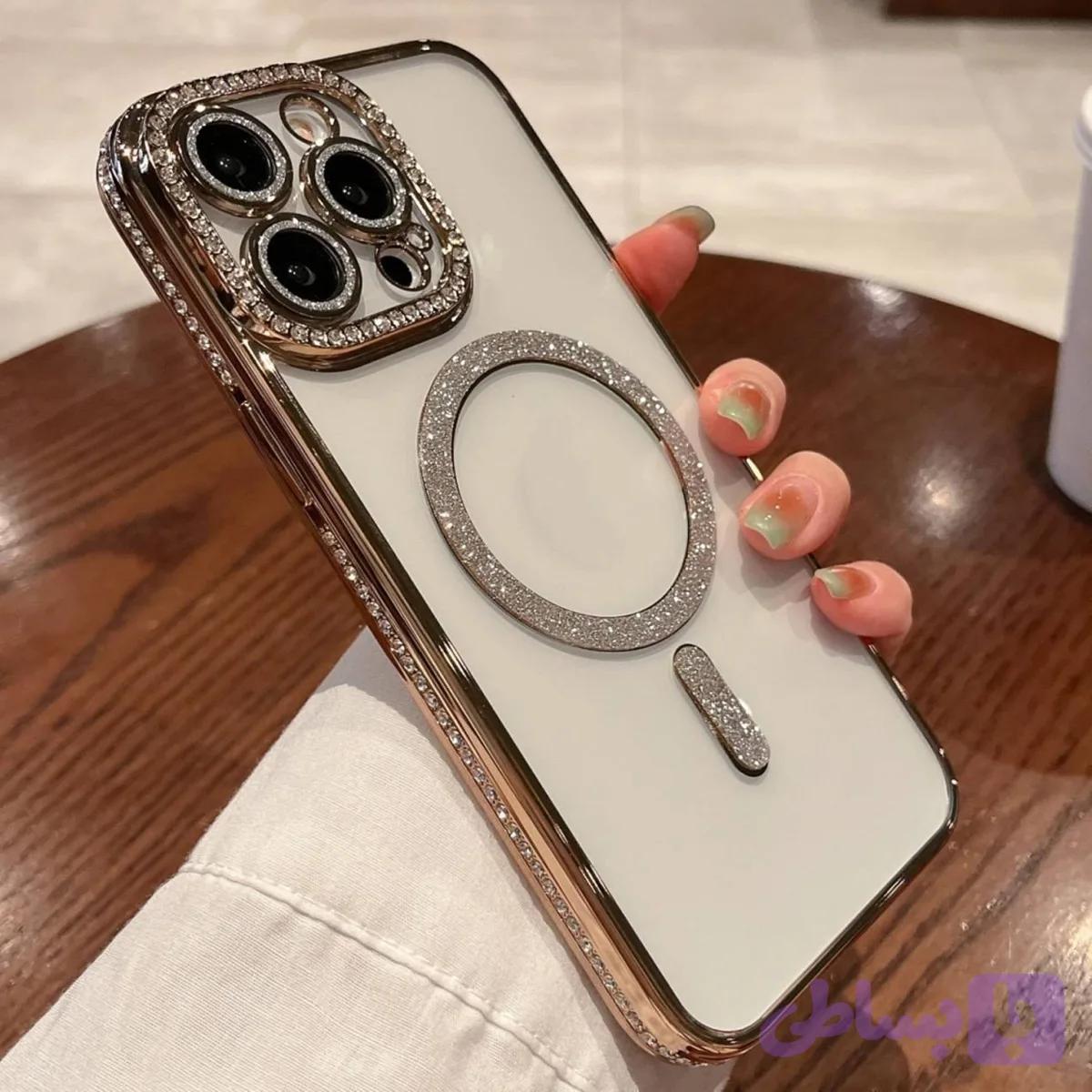 قاب آیفون ۱۶ و ۱۷ پرومکس نگین دار — تصویر 1