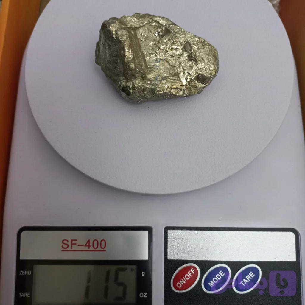 سنگ راف پریت طلایی 115 گرم — تصویر 1
