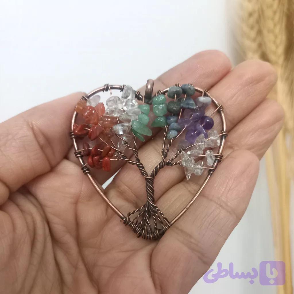 گردنبند هفت چاکرا قلبی — تصویر 1