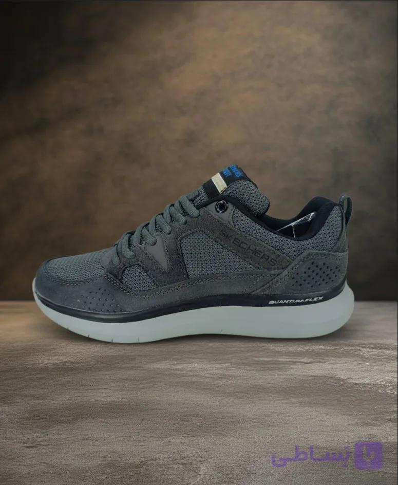 کفش اسکیچرز کوانتوم فلکس خاکستریSkechers Quantum Flex Shoes Grey — تصویر 1