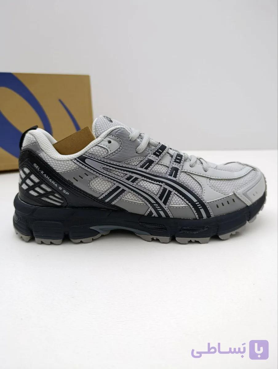 آسیکس ژل کاهانا۸ سفید مشکیAsics Gel Kahana 8 White Black — تصویر 1